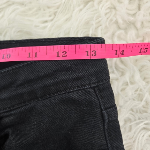 Stradivarius Black High Waist Slit flared jeans size US 4. - Picture 4 of 9